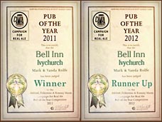 Pub Of The Year 2011 & Runner Up 2012
